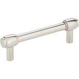 Jeffrey Alexander 885-96NI Hayworth cabinet drawer pull in satin stainless, additional view