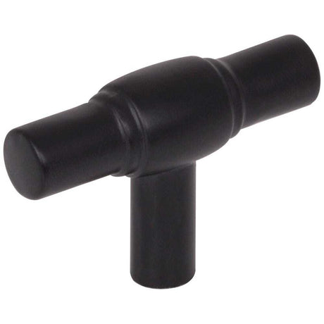 Jeffrey Alexander 885L-MB matte black t shaped cabinet knob