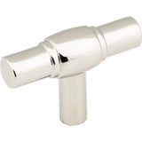 Jeffrey Alexander 885L-NI polished nickel t shaped cabinet knob