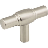 Jeffrey Alexander 885L-SN satin nickel t shaped cabinet knob