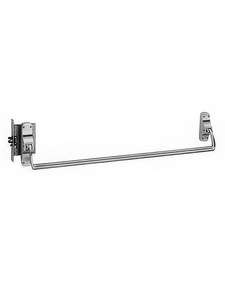 Von Duprin 8875EO43 satin brass mortise lock exit device