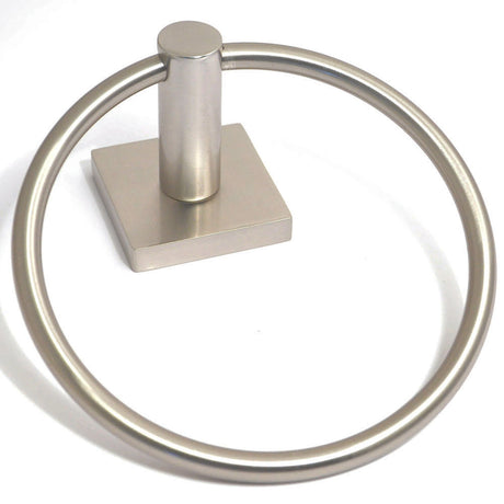 Rusticware 8986SN satin nickel towel ring