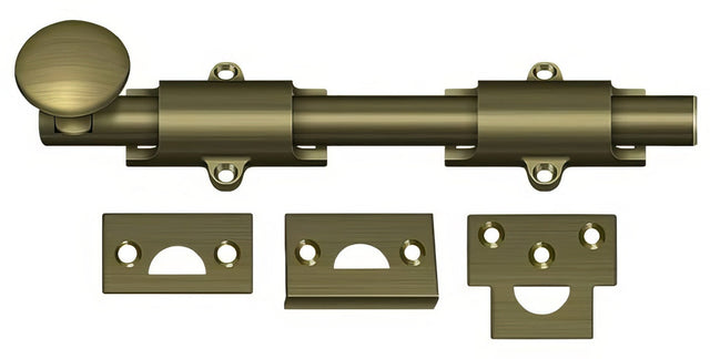 Deltana 8SB5 surface bolt, front view