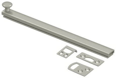 Deltana 8SBCS15 satin nickel surface bolt