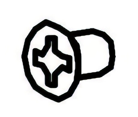 Von Duprin 90085026D satin chrome screw
