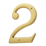 Baldwin 90672003 lifetime polished brass house number