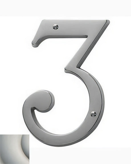 Baldwin 90673056 lifetime satin nickel house number