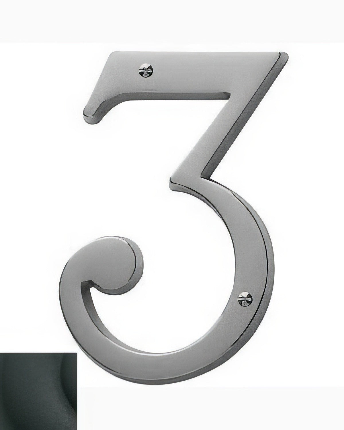 Baldwin 90673190 satin black house number