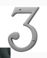 Baldwin 90673190 satin black house number