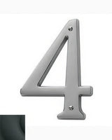 Baldwin 90674190 satin black house number