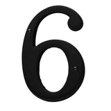 Baldwin 90676190 satin black house number