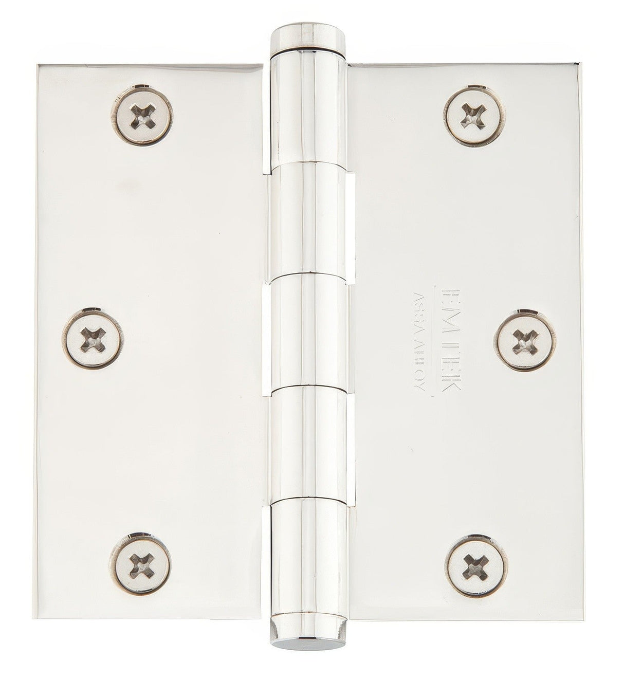 Emtek 91013US 3.5" x 3.5" Square Corner Plain Bearing Mortise Hinge - Pair