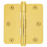 Emtek 91023US3 polished brass plain bearing hinge