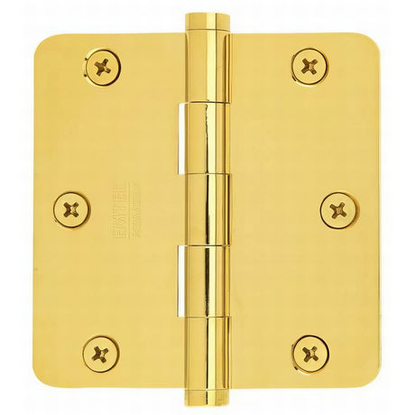 Emtek 91023US3 polished brass plain bearing hinge