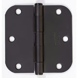 Emtek 91033MB Door Hinges plain bearing hinge in satin stainless, additional view
