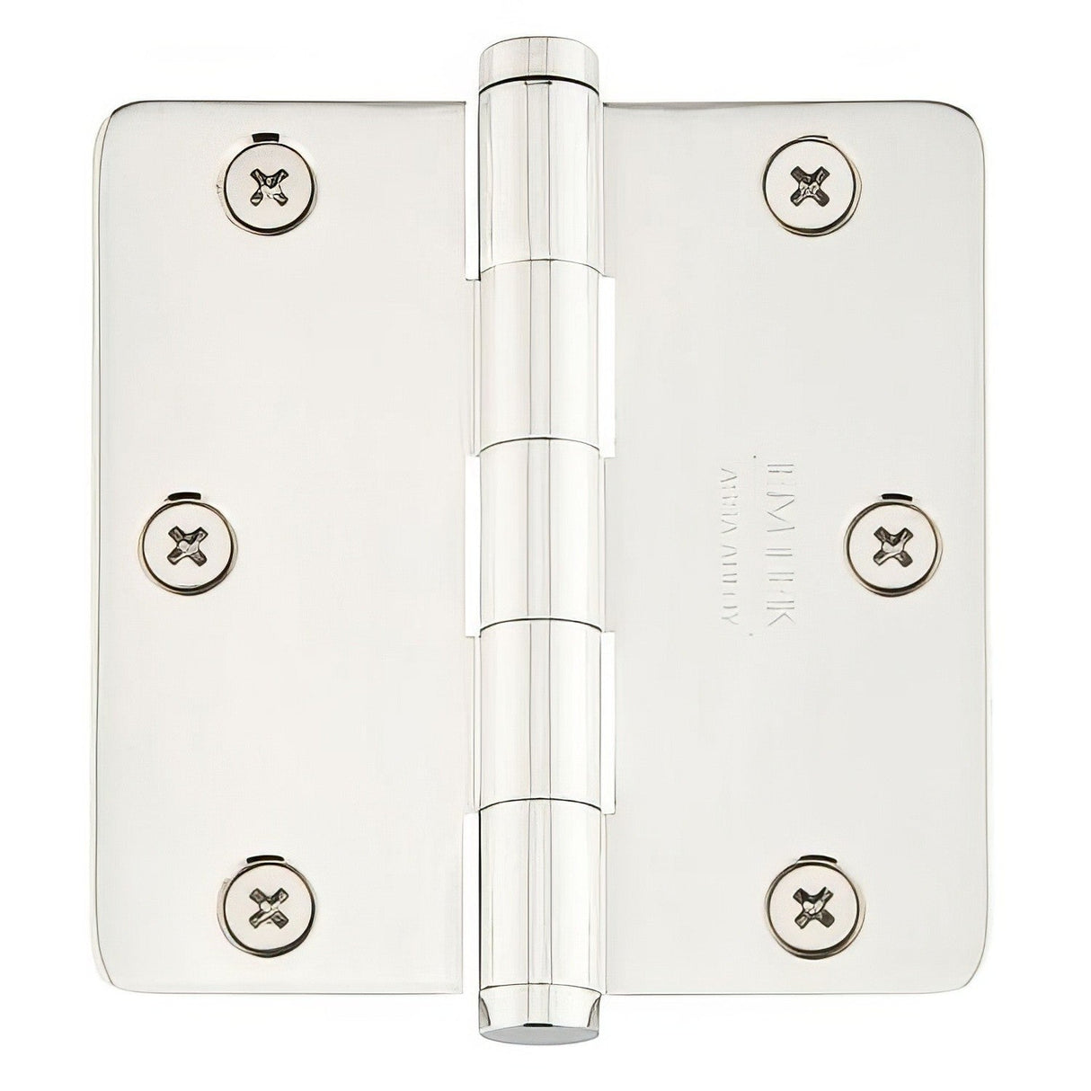 Emtek 91033US14 polished nickel plain bearing hinge