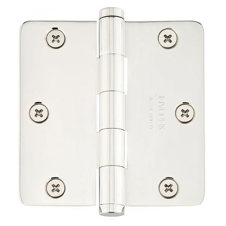 Emtek 91033US14 polished nickel plain bearing hinge