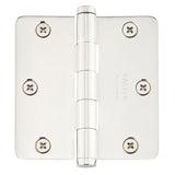 Emtek 91033US14 Door Hinges plain bearing hinge in satin stainless, additional view