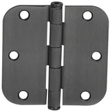 Emtek 91033US19 flat black plain bearing hinge