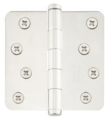 Emtek 91034US14 polished nickel plain bearing hinge