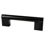 Berenson 9118-1055-P matte black cabinet handle pull