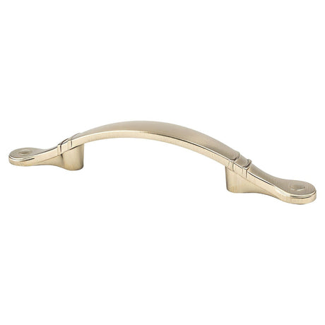 Berenson 9367-10VB-P Traditional Advantage Four arched cabinet pull in satin stainless, additional view
