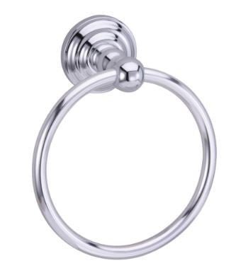 Orca Hardware 9160-CH bright polished chrome towel ring