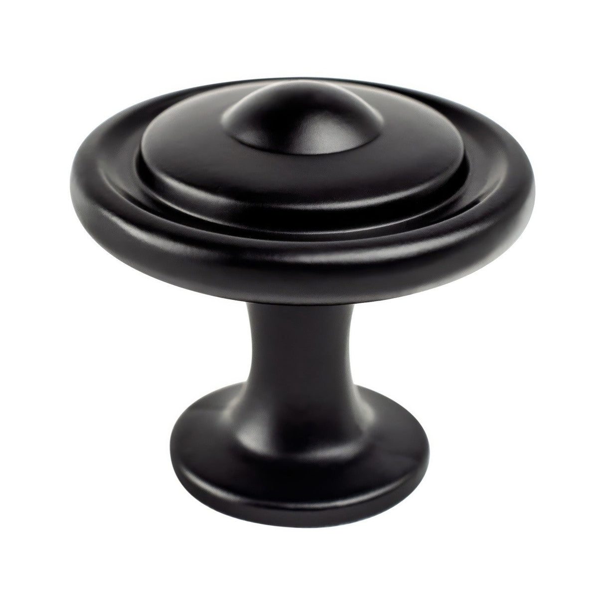 Berenson 9170-1055-P matte black round cabinet knob