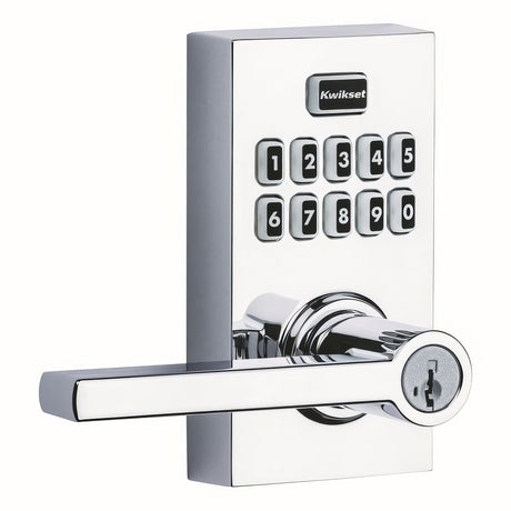 Kwikset 917HFL-26S bright chrome electronic keyless deadbolt