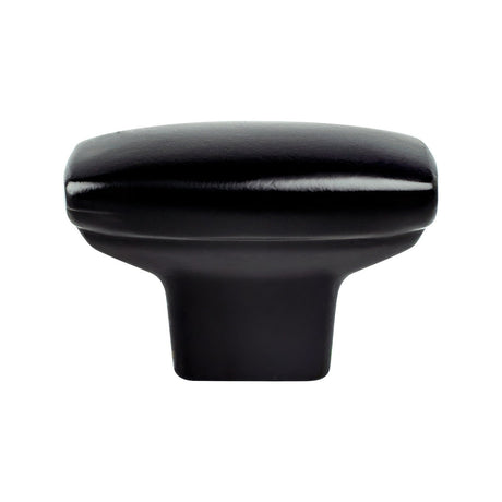 Berenson 9183-1055-P matte black rectangle cabinet knob