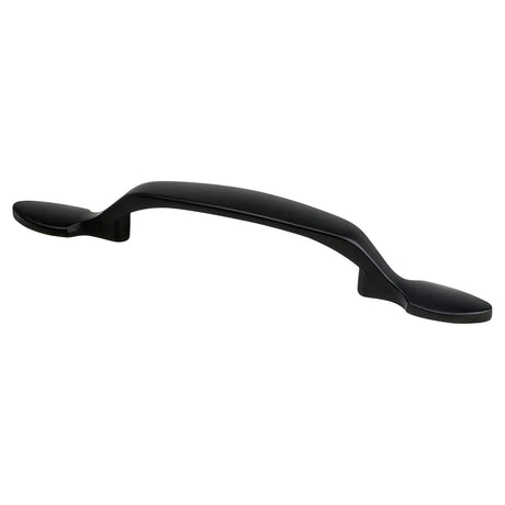 Berenson 9186-1055-P matte black arched cabinet pull