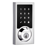 Kwikset 918CNTZW700 Contemporary Home Connect Touchscreen Connected Smart Lock Deadbolt in Polished Chrome