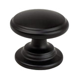 Berenson 9193-1055-P matte black round cabinet knob