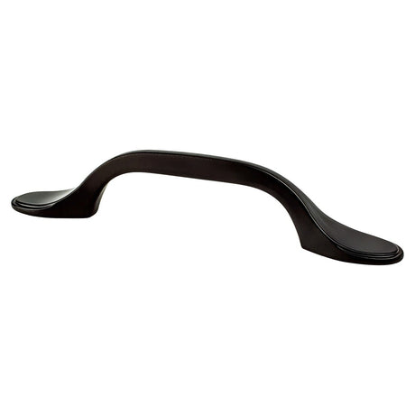 Berenson 9198-10CZ-P Traditional Advantage One arched cabinet pull in polished brass, additional view