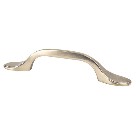 Berenson 9344-10VB-P Traditional Advantage One arched cabinet pull in satin stainless, additional view