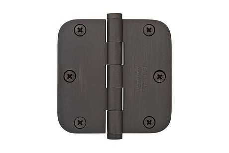 Emtek 92033US19 flat black plain bearing hinge