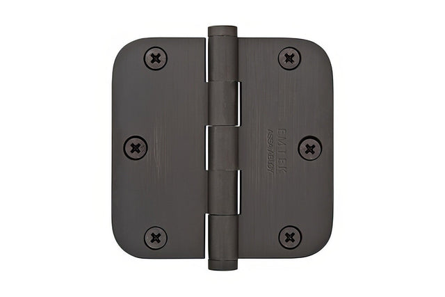 Emtek 92033US19 flat black plain bearing hinge