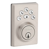 Kwikset 9240CNT Contemporary Powerbolt Electronic SmartCode Deadbolt in Satin Nickel