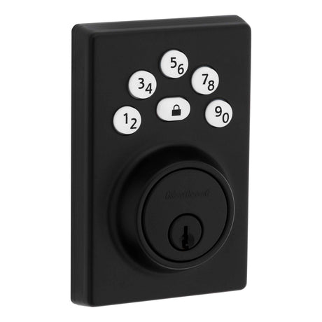 Kwikset 9240CNT Contemporary Powerbolt Electronic SmartCode Deadbolt in Matte Black