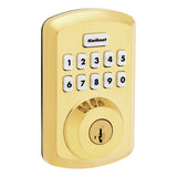 Kwikset 9250TRS Transitional Powerbolt 2 Electronic SmartCode Deadbolt SmartKey in Lifetime Brass