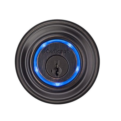 Kwikset 925KEVO2-L03S Kevo single cylinder deadbolt, front view