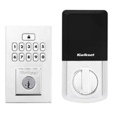 Kwikset SmartCode Electronic Deadbolt with SmartKey in Bright Chrome