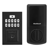 Kwikset SmartCode Electronic Deadbolt with SmartKey in Matte Black