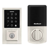 Kwikset SmartCode Electronic Deadbolt with SmartKey in Satin Nickel