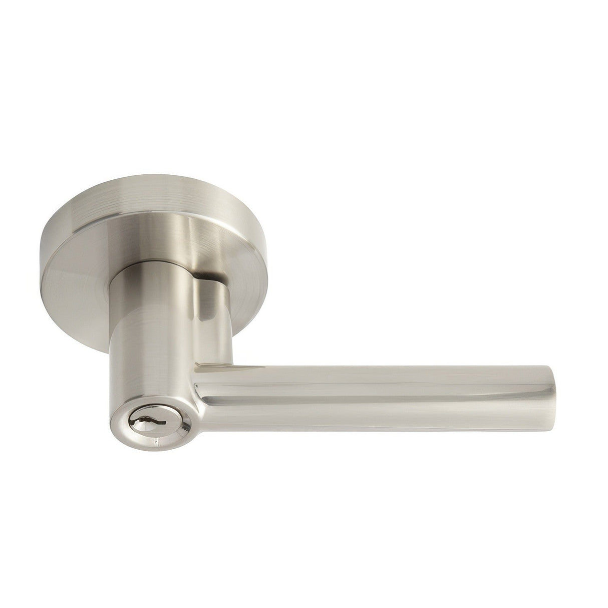 Better Home Products 93515SN Stinson Beach keyed entry keyed entry door lever, additional view