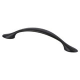 Berenson 9359-1055-P matte black arched cabinet pull