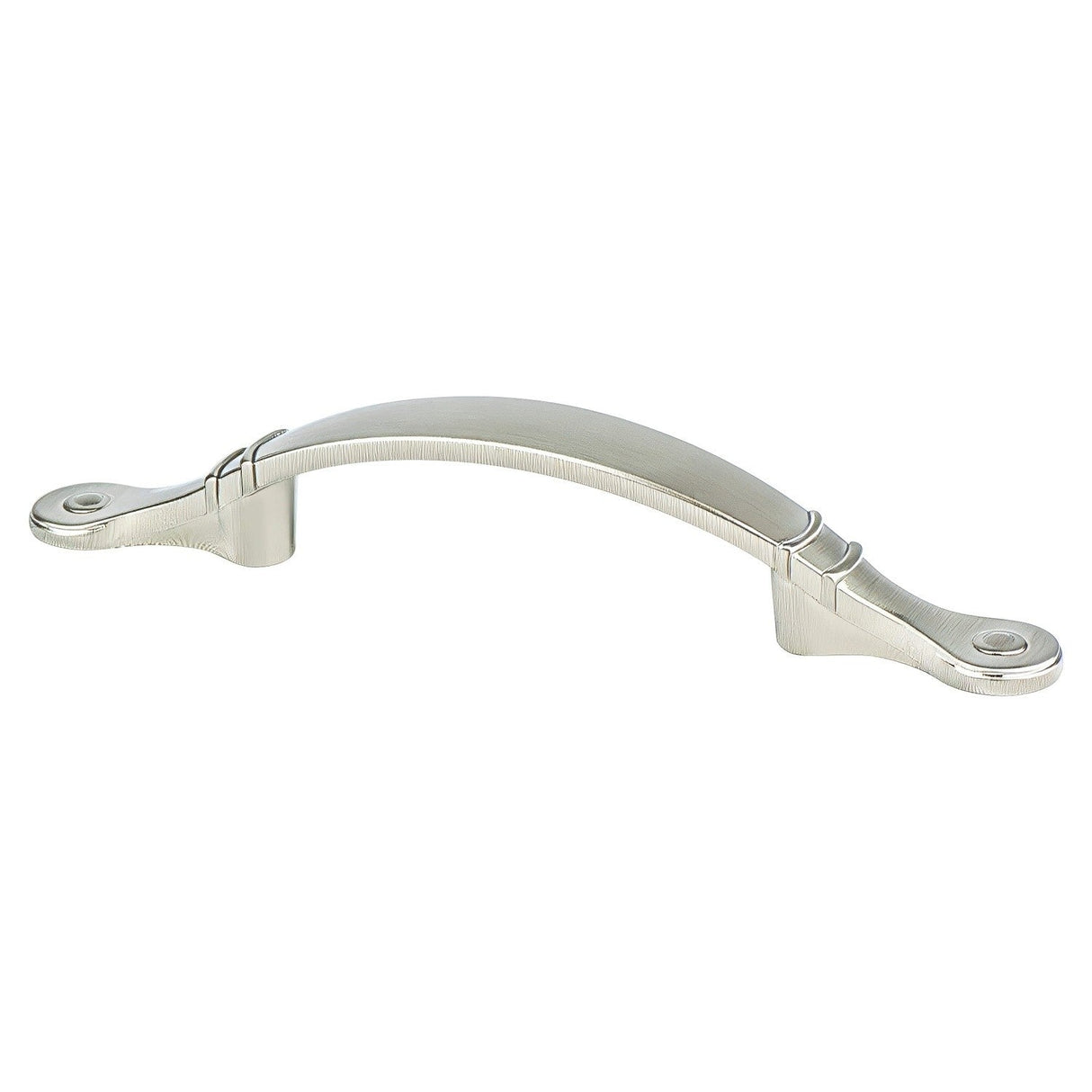 Berenson 9368-1BPN-P brushed nickel arched cabinet pull