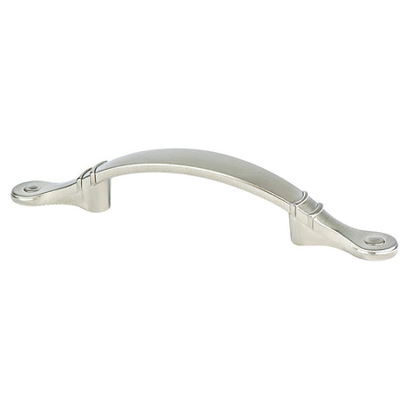 Berenson 9369-10WN-P Traditional Advantage Four arched cabinet pull in satin stainless, additional view