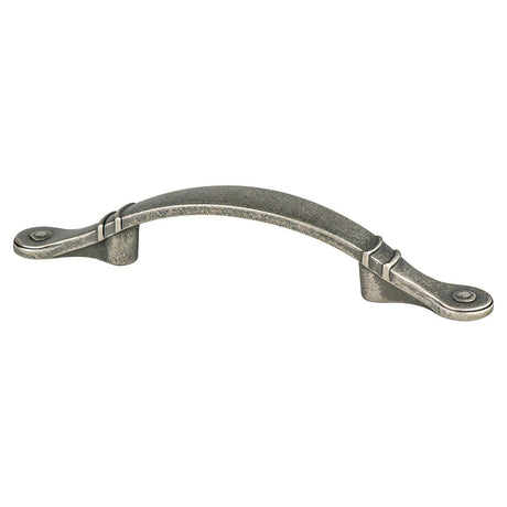 Berenson 9370-1055-P Traditional Advantage Four arched cabinet pull in satin stainless, additional view