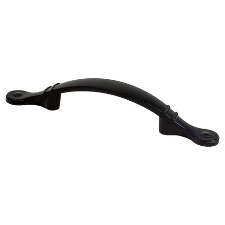 Berenson 9370-1055-P Traditional Advantage Four arched cabinet pull in satin stainless, additional view